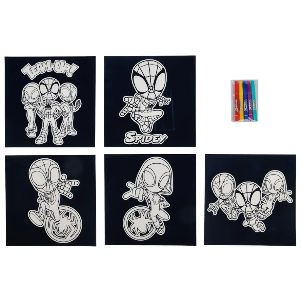 Набір розмальовок із фетру Disney Spidey з фломастерами (SP22349) UA