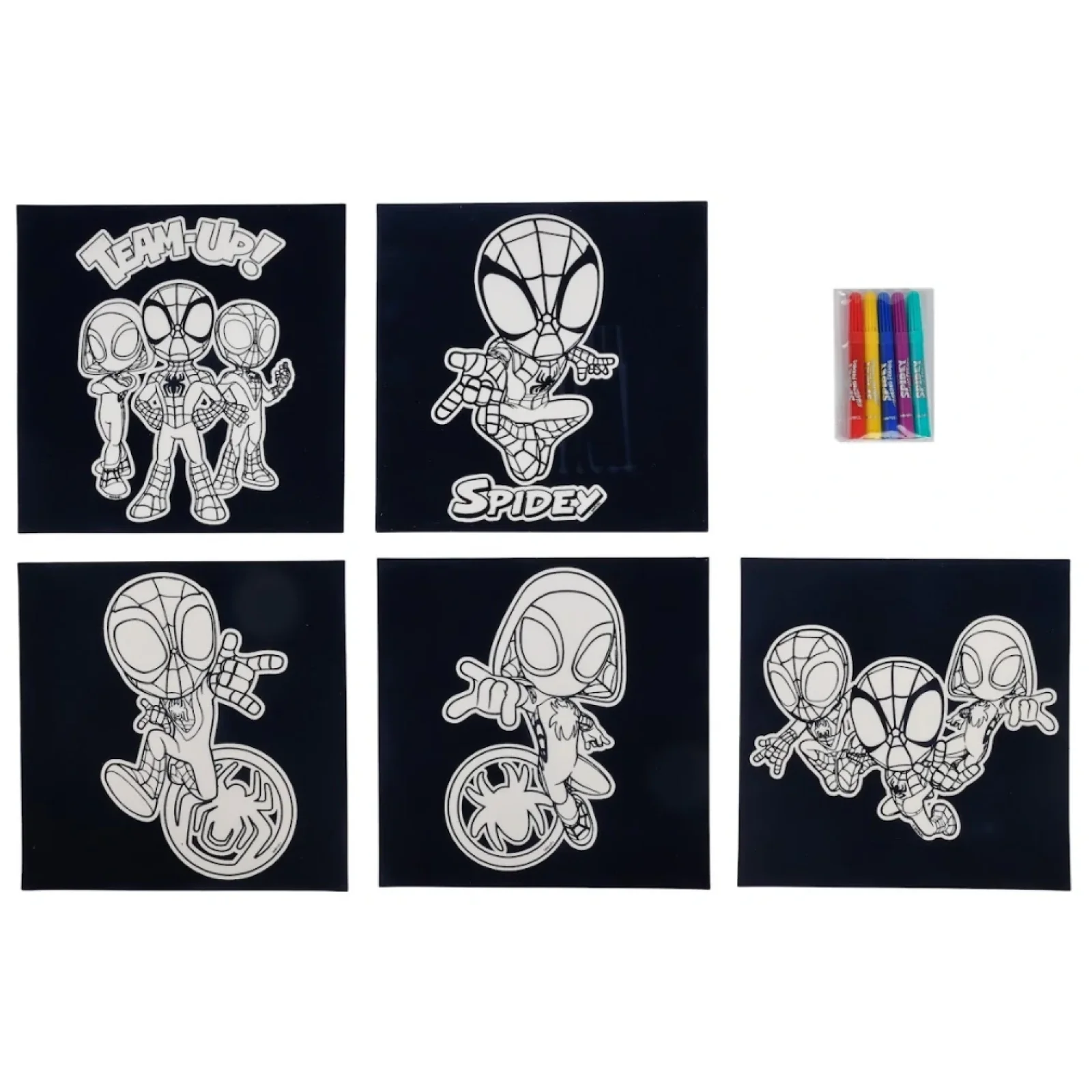 Набір розмальовок із фетру Disney Spidey з фломастерами (SP22349) UA