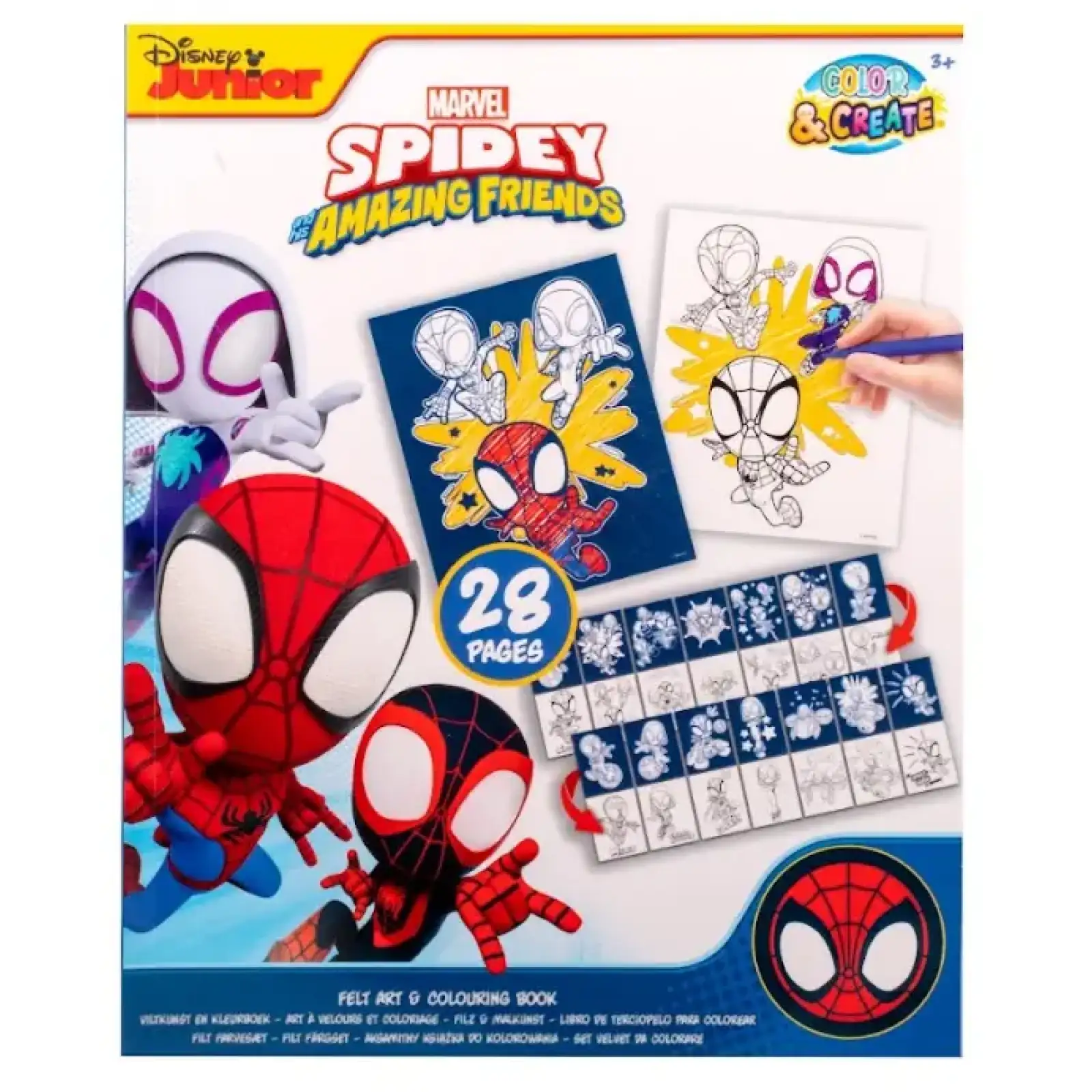 Набір розмальовок Disney Spidey Фетрова (SP23351) UA