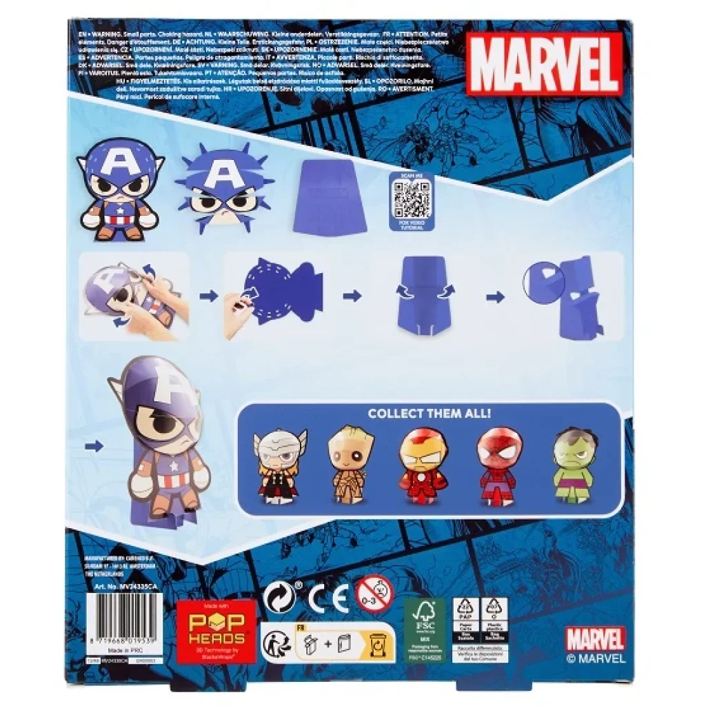Набір для творчості Disney Marvel POP HEAD 20 см, в асортименті UA