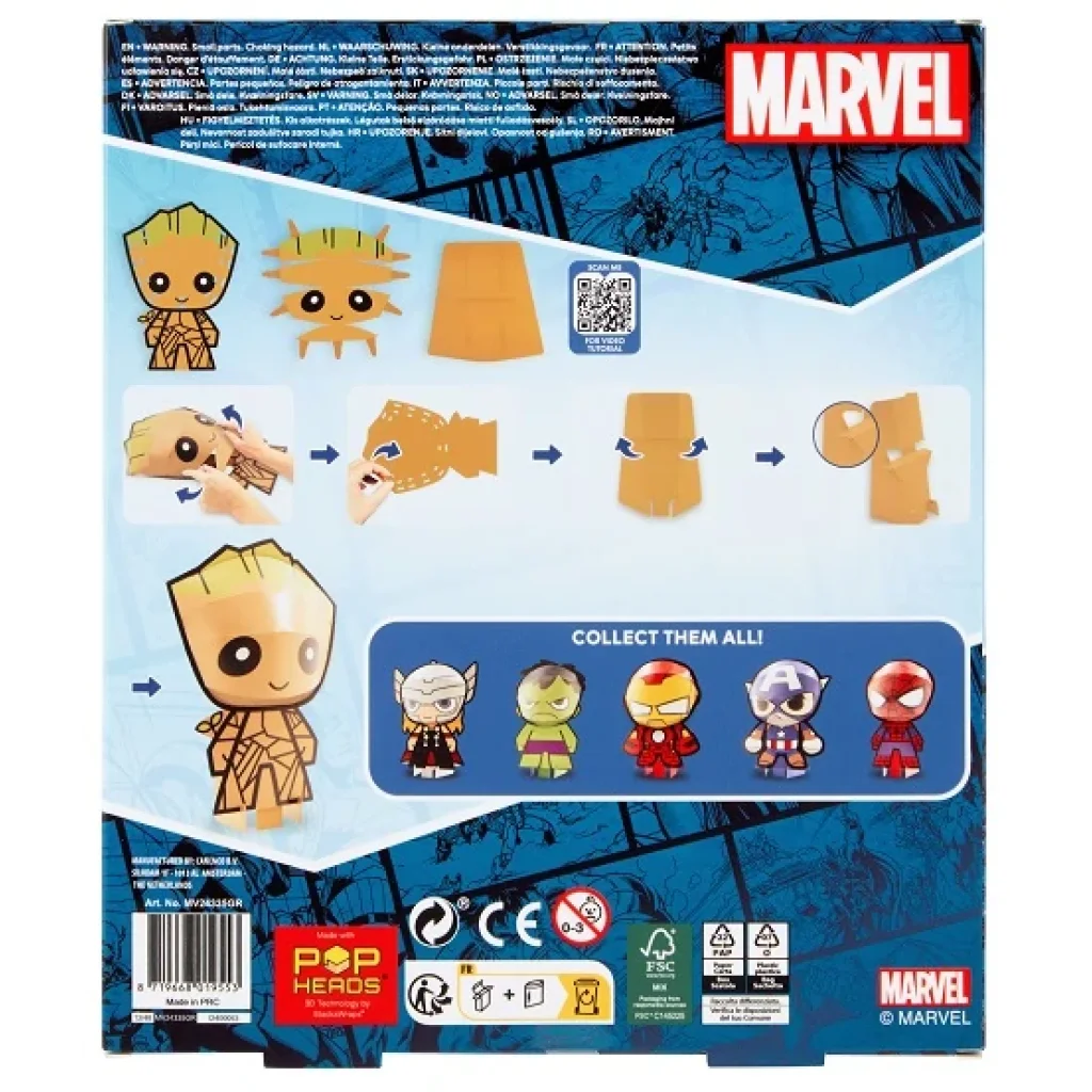 Набір для творчості Disney Marvel POP HEAD 20 см, в асортименті UA