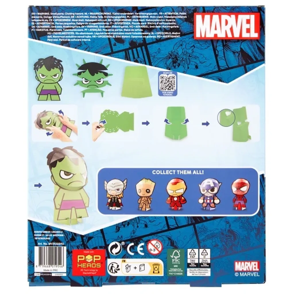 Набір для творчості Disney Marvel POP HEAD 20 см, в асортименті UA