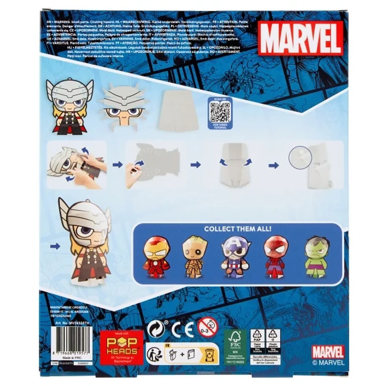 Набор для творчества Disney Marvel POP HEAD 20 см, в ассортименте UA