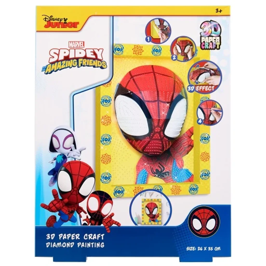 Набір Disney Мозаїка алмазна 3D у рамці Spidey UA