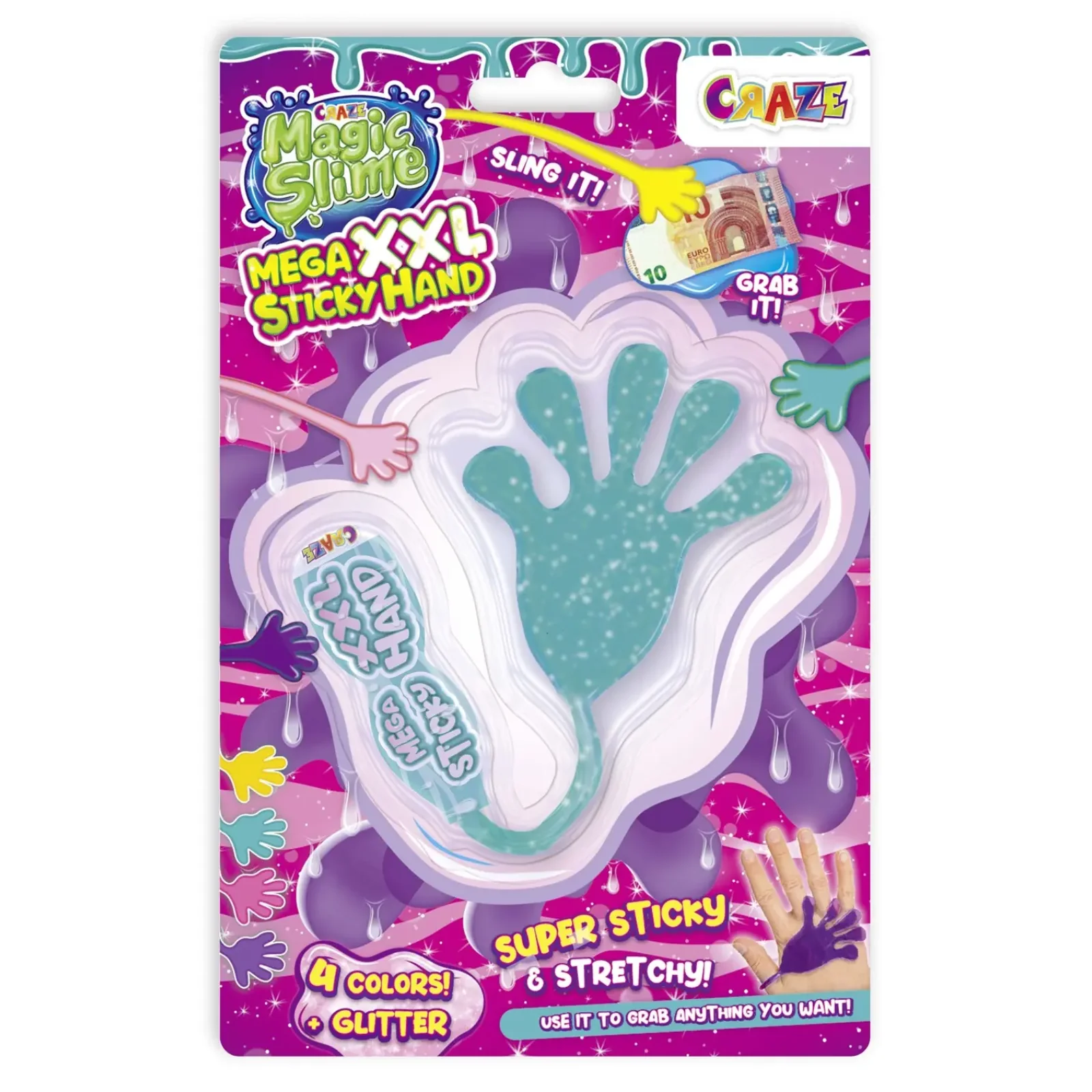 Игрушка Craze Magic Slime - Mega XXL Липкая рука в ассортименте UA