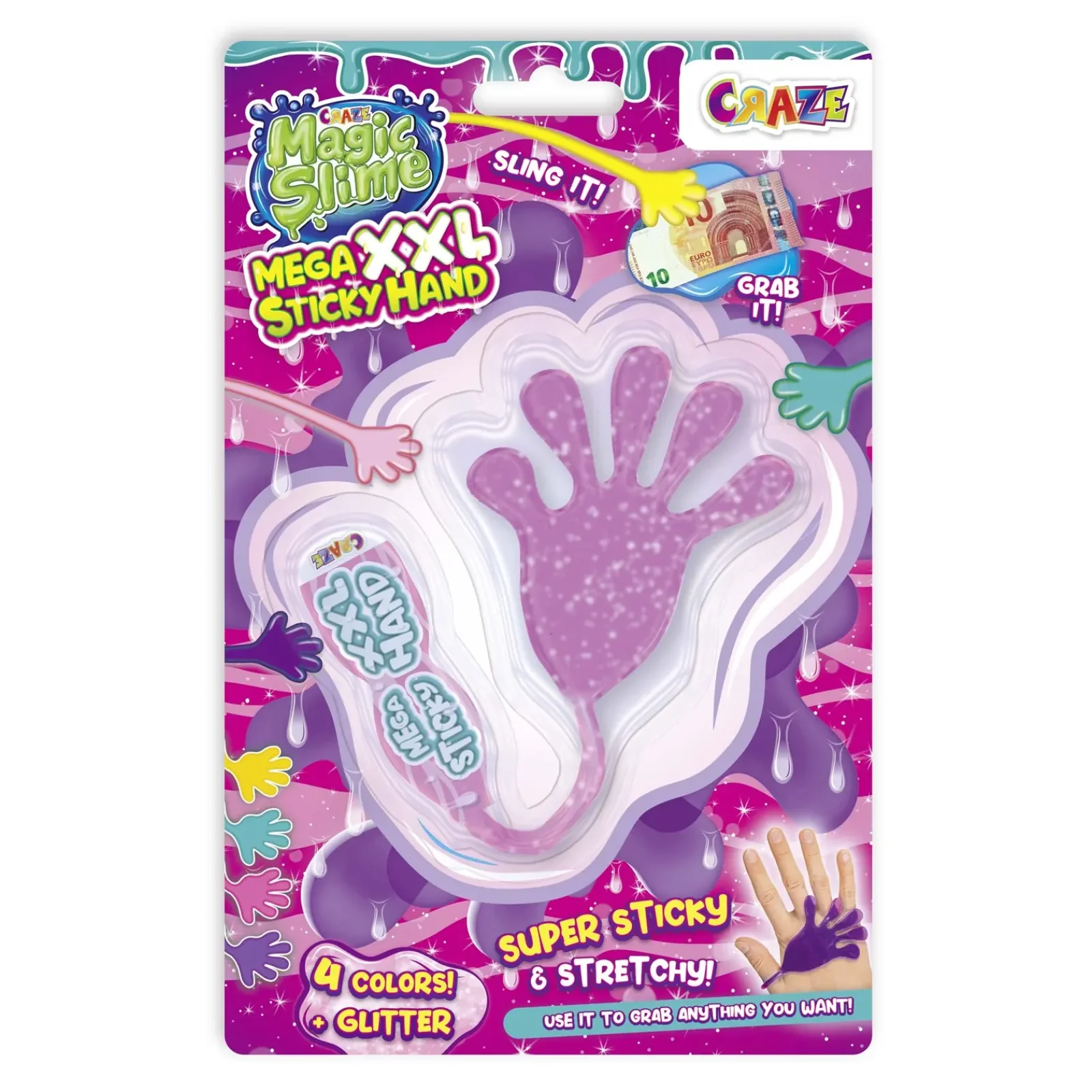 Игрушка Craze Magic Slime - Mega XXL Липкая рука в ассортименте UA