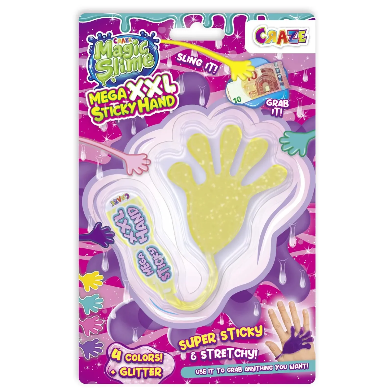 Игрушка Craze Magic Slime - Mega XXL Липкая рука в ассортименте UA