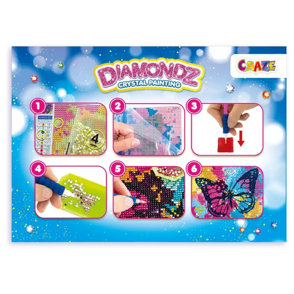 Набор для создания картины Craze Diamondz Бабочка со стразами UA