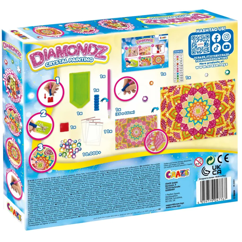 Набор для создания картины Craze Diamondz Мандала со стразам UA