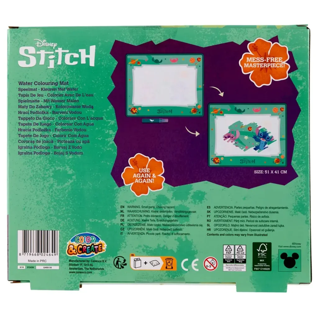 Коврик для рисования водой Disney STITCH (ST24359) UA