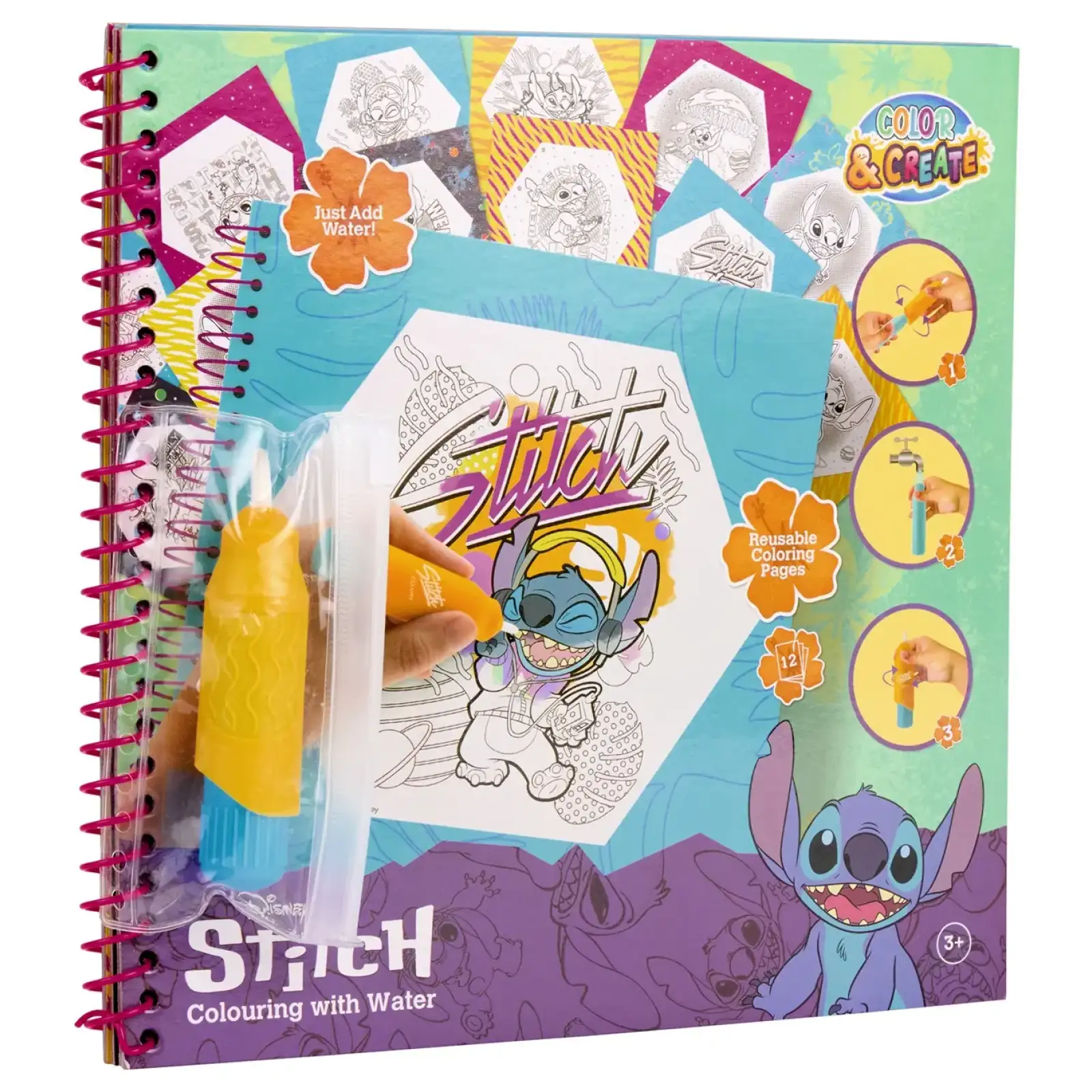 Водна розмальовка Disney Stitch (ST252390) UA