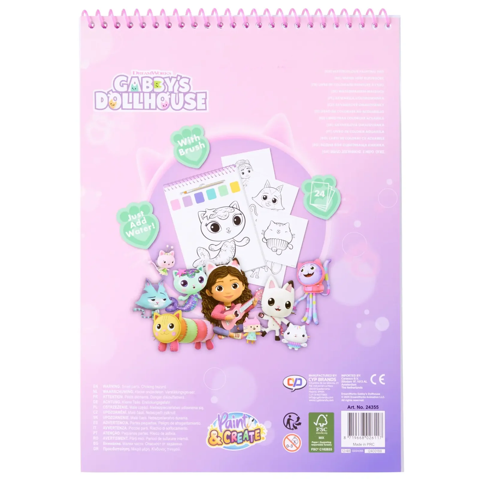 Водная раскраска Disney GABBY'S DOLLHOUSE (GD24355) UA