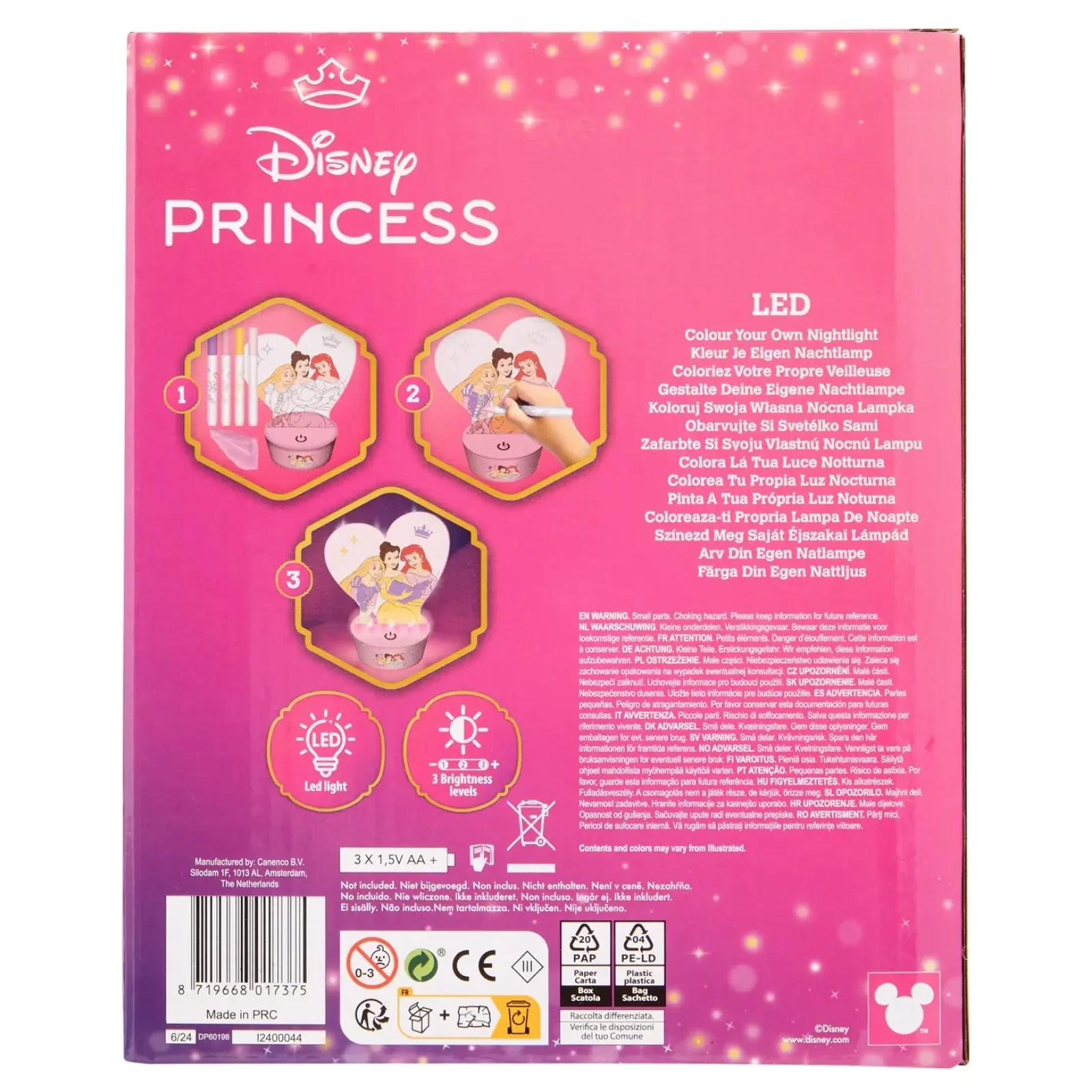 Набір для творчості LED нічник Disney Princess (DP60198) UA