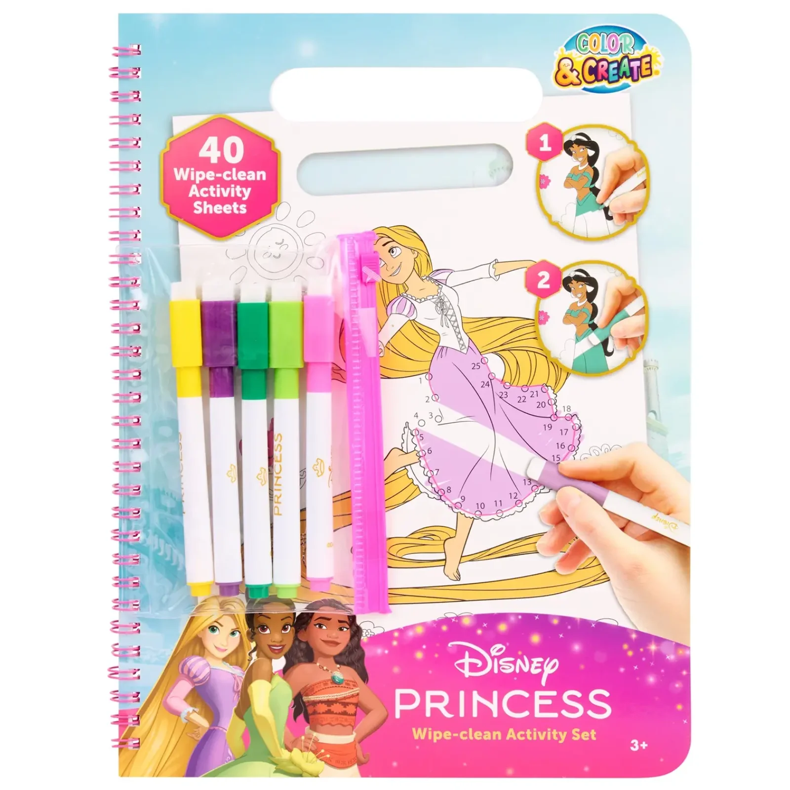 Розмальовка з маркерами, що стираються Disney Princess Актівіті (DP252410) UA