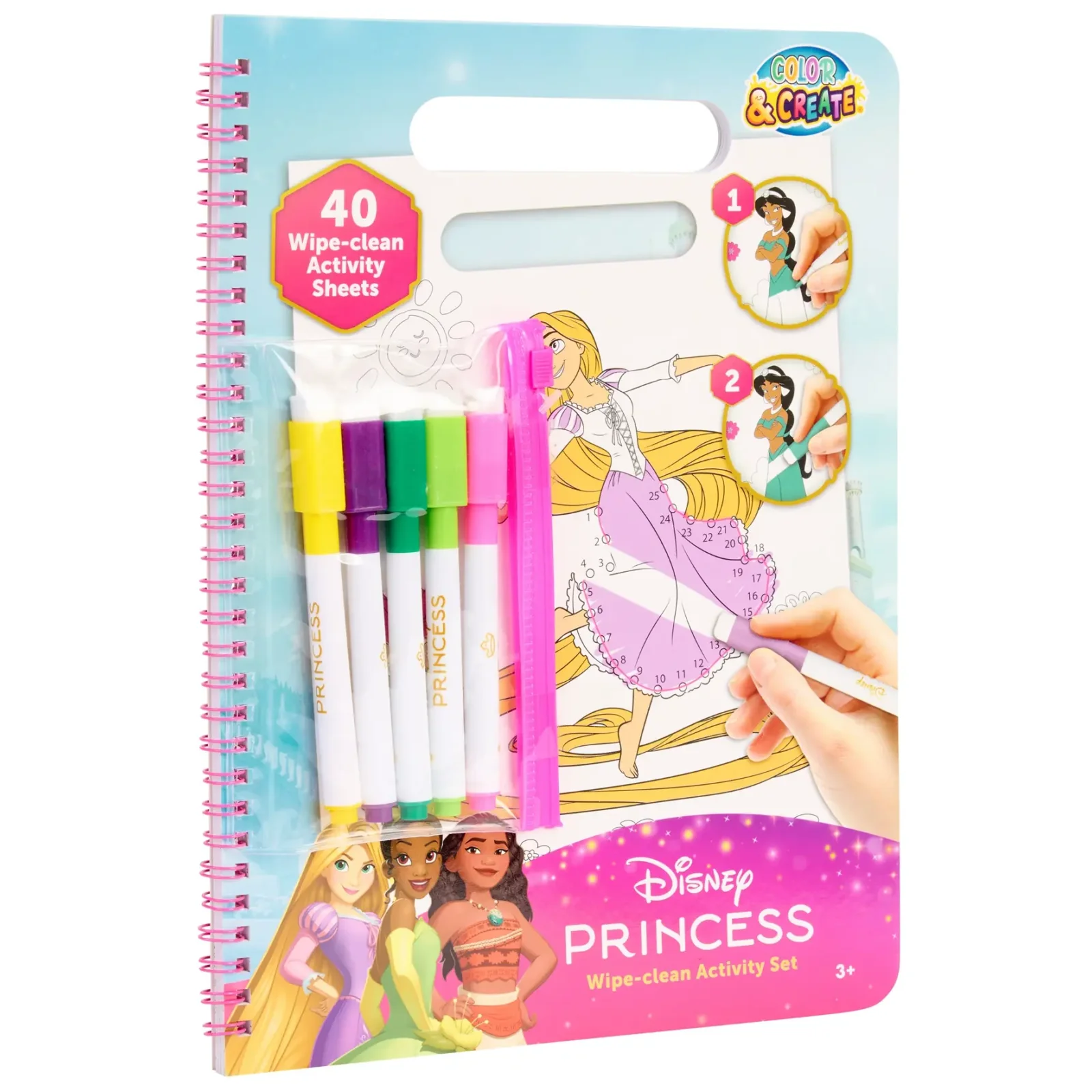 Розмальовка з маркерами, що стираються Disney Princess Актівіті (DP252410) UA