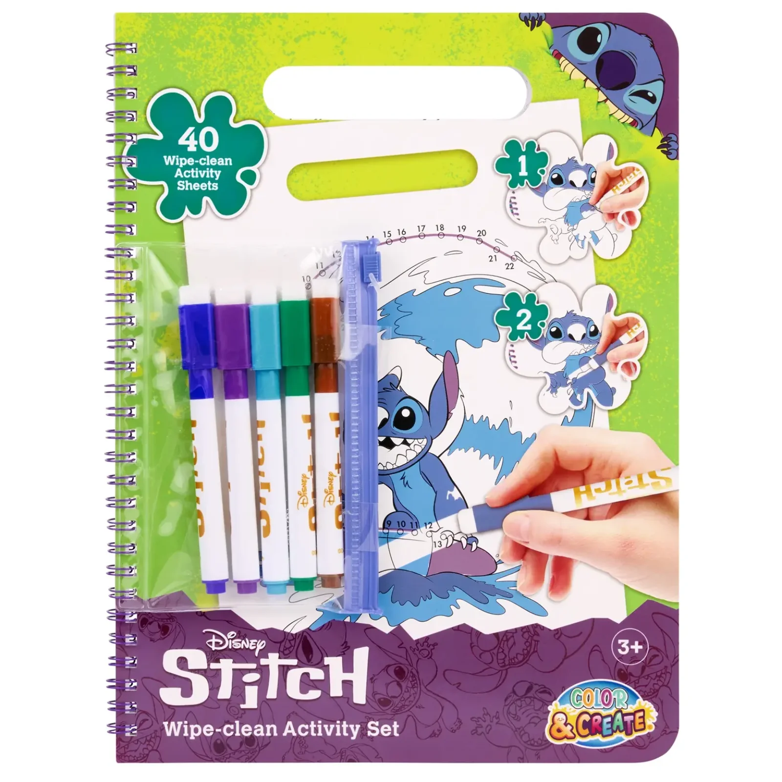 Розмальовка з маркереми, що стираються Disney Stitch Актівіті (ST252410) UA