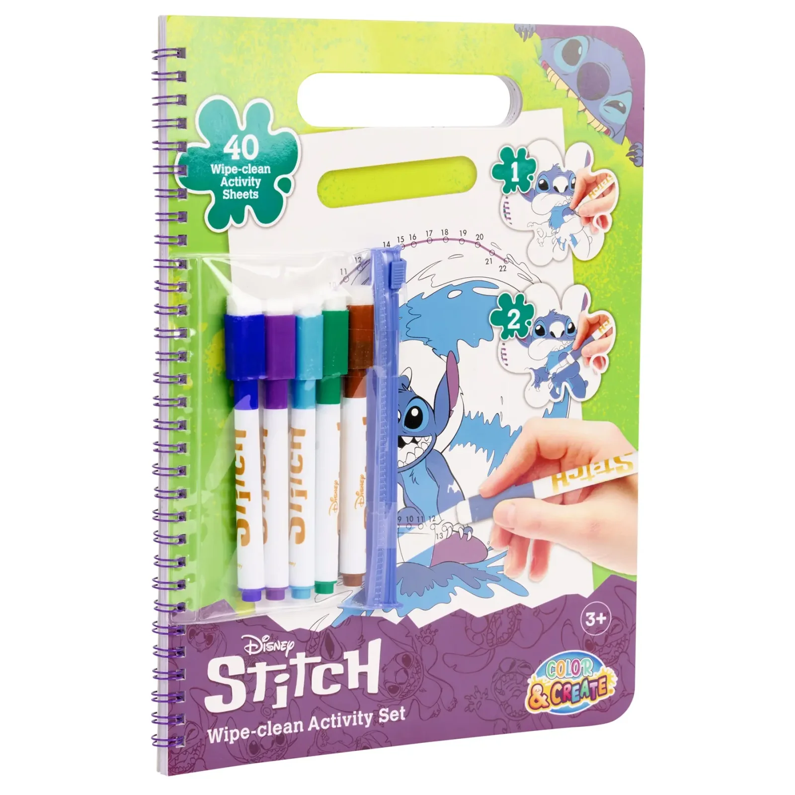 Розмальовка з маркереми, що стираються Disney Stitch Актівіті (ST252410) UA