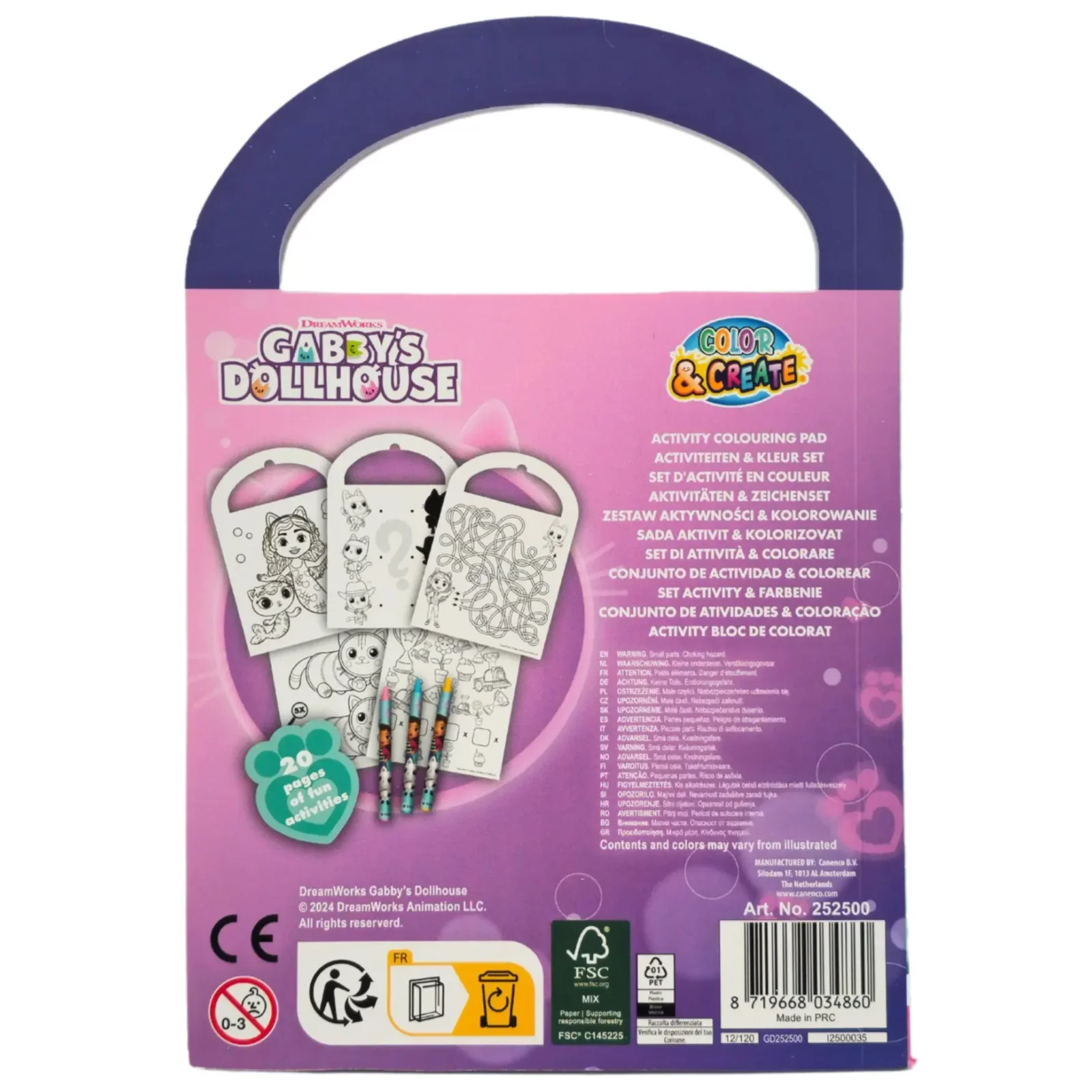 Раскраска Disney GABBY'S DOLLHOUSE Активити (GD252500) UA