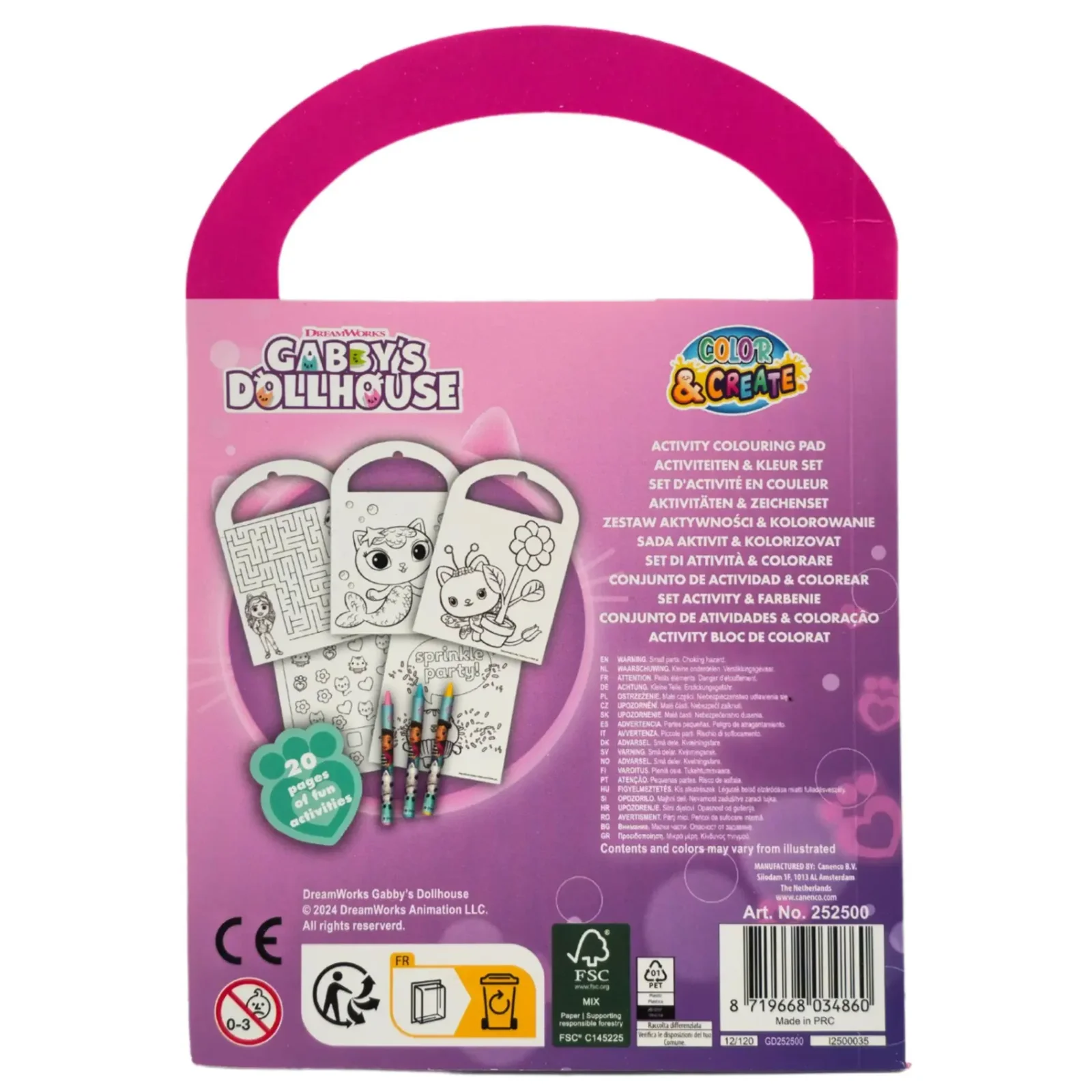 Раскраска Disney GABBY'S DOLLHOUSE Активити (GD252500) UA