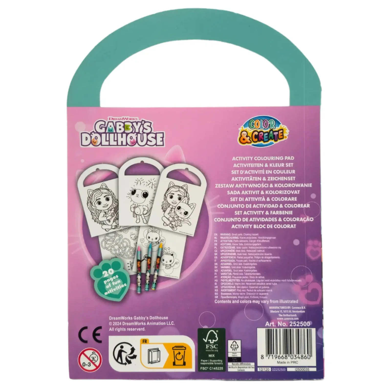 Раскраска Disney GABBY'S DOLLHOUSE Активити (GD252500) UA