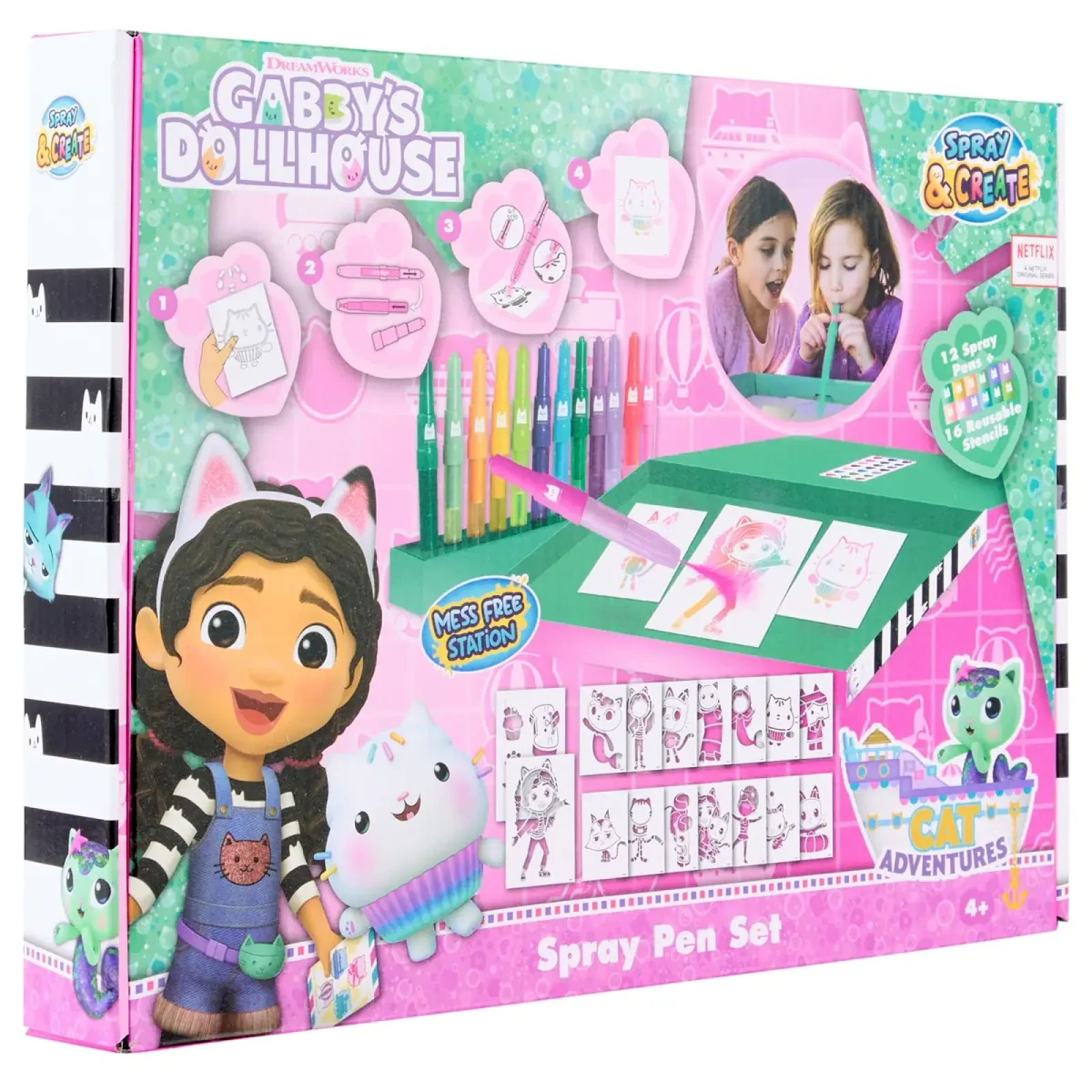 Набор Спрей-ручки с трафаретами Disney GABBY'S DOLLHOUSE Делюкс (GD23368) UA