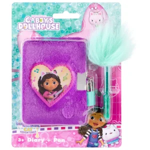 Пушистый блокнот на замочке с ручкой Disney GABBY'S DOLLHOUSE (GD99988) UA
