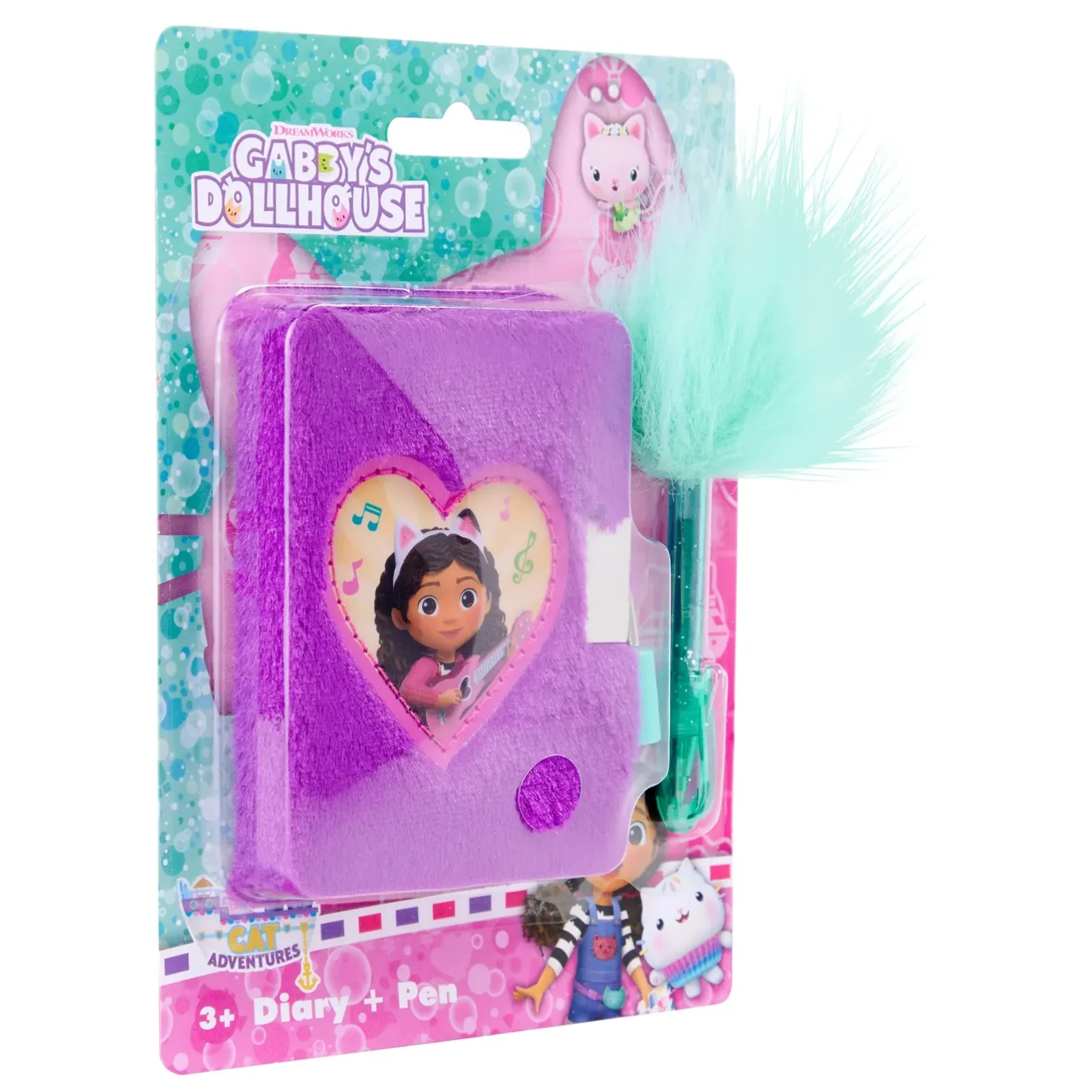 Пушистый блокнот на замочке с ручкой Disney GABBY'S DOLLHOUSE (GD99988) UA
