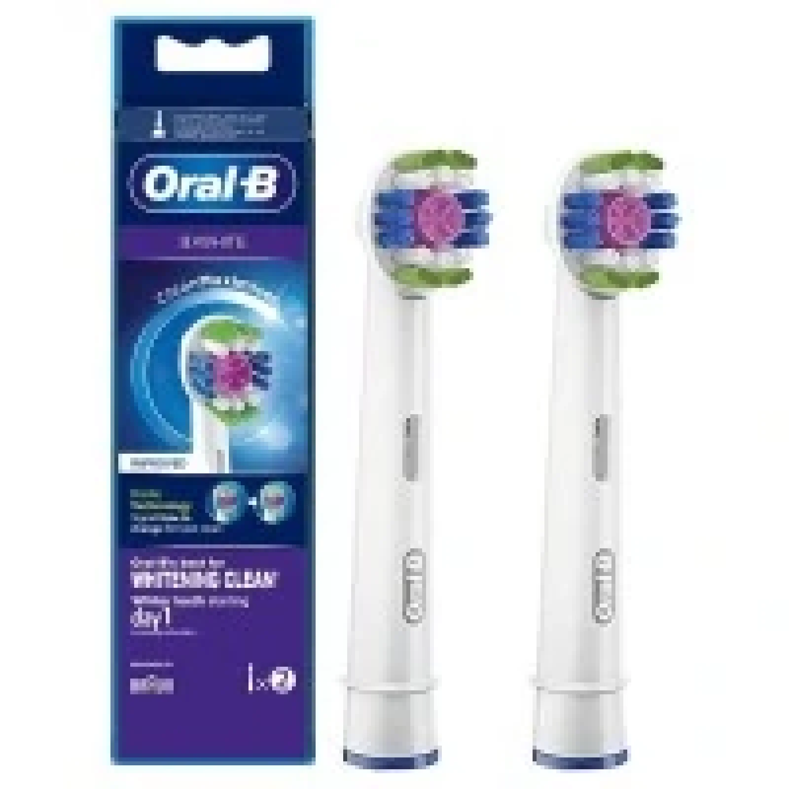 Насадки для зубної щітки Oral-B 3D White Clean Maximiser EB18PRB-2 (8006540895139)