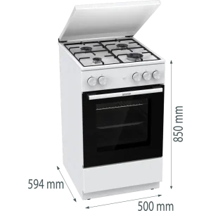 Газовая плита Gorenje GG5A14WJ UA