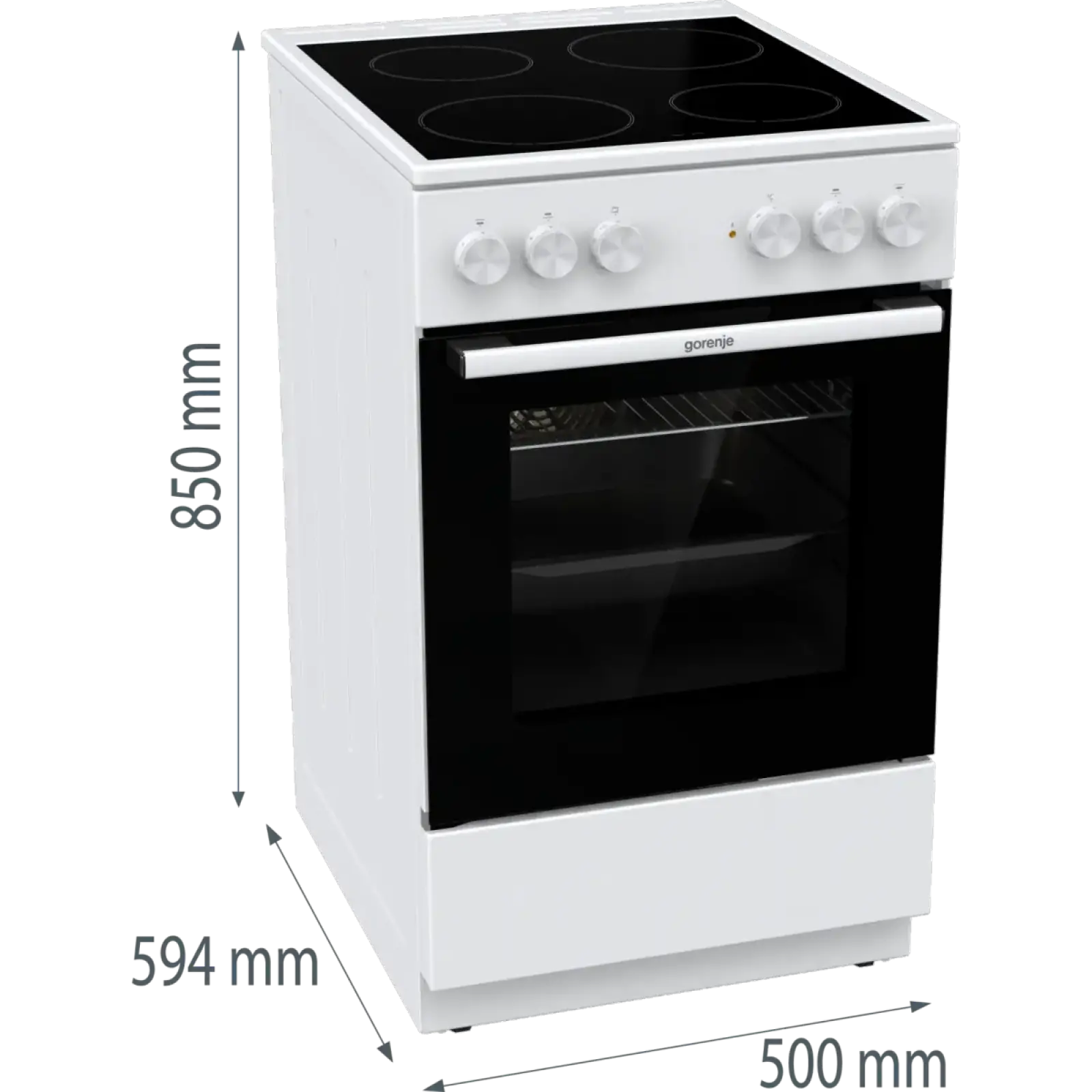 Електрична плита Gorenje GEC5A41WG UA