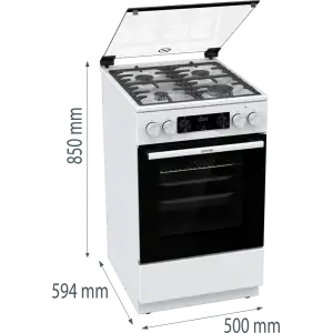 Комбинированная плита Gorenje GK5C61WF (FM514D-FPD4B) UA