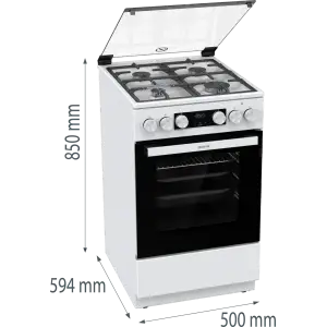 Комбінована плита Gorenje GK5C41WF-B UA