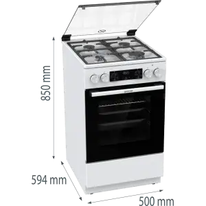 Комбінована плита Gorenje GK5C40WF (FM513D-FPD4B) UA