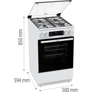 Комбинированная плита Gorenje MEKS5121W UA