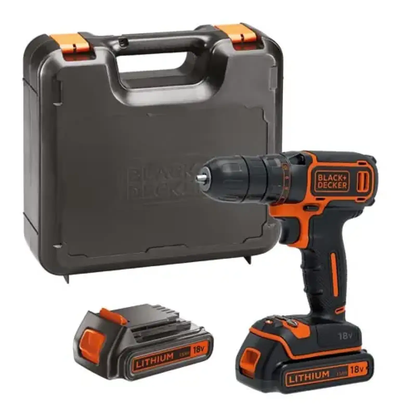 Шуруповерт BLACK&DECKER BDCDC18KB, 18V, 30Нм, Li-Ion, 2ак. UA
