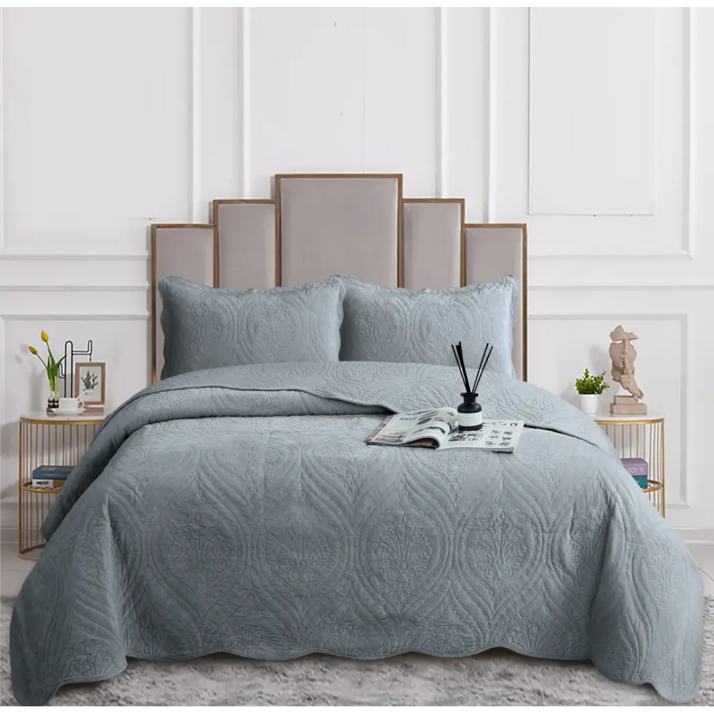 Покривало Soho 220x240 см VELVET Vip Venzel Gray UA