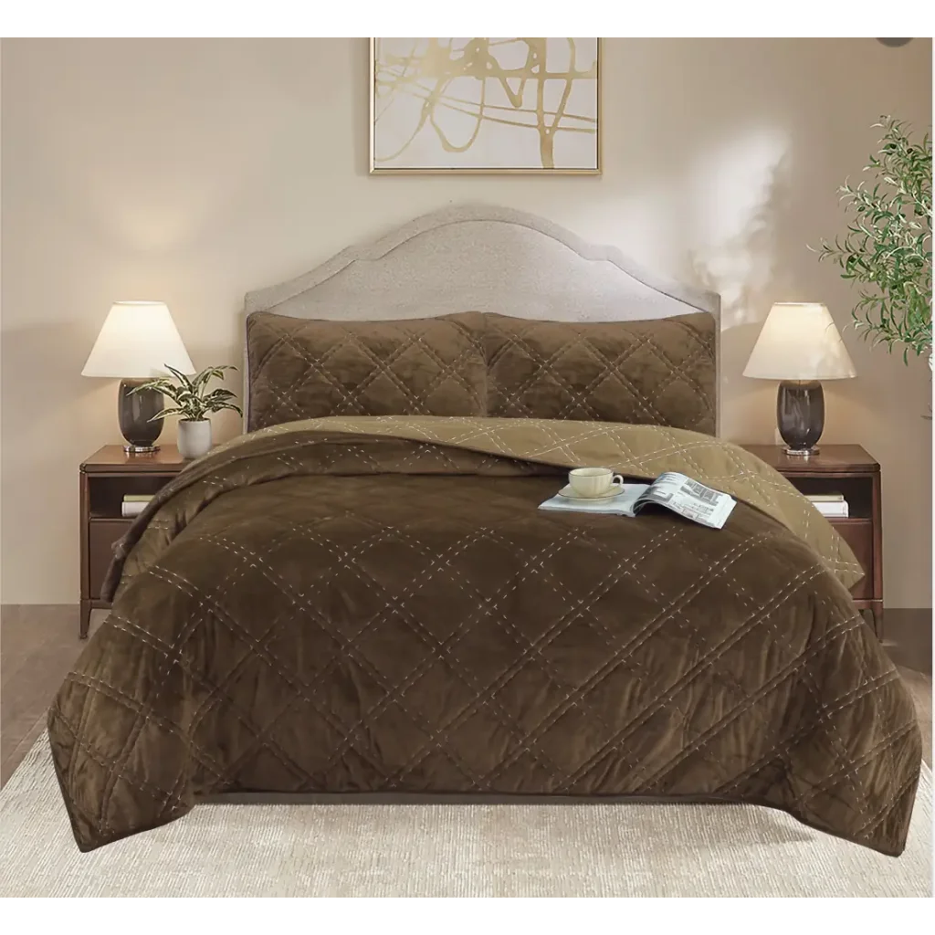 Покривало Soho 220x240 см VELVET Vip Romb Latte UA