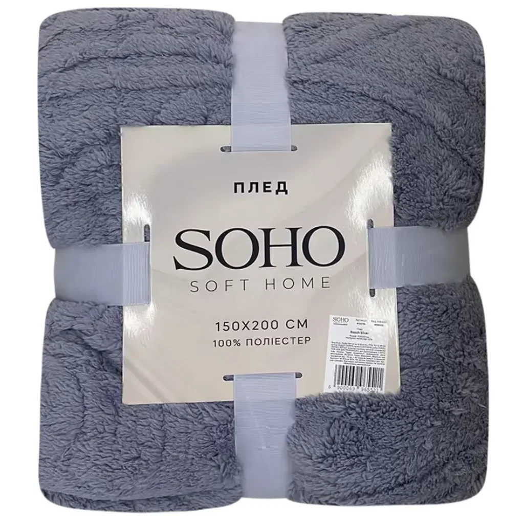 Плед Soho 150х200 см Rasch Silver UA