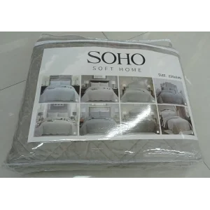 Покривало Soho 220x240 см VELVET Vip Romb Ivory UA