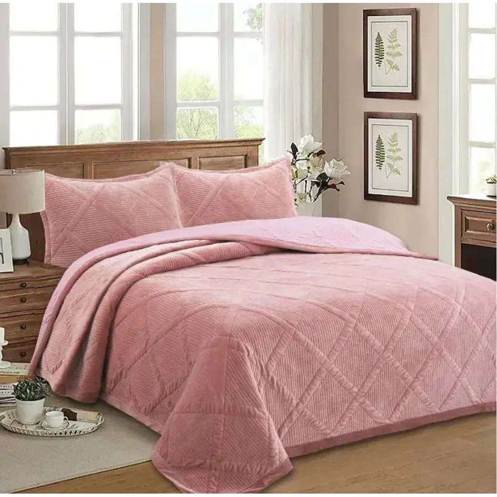 Покрывало Soho 200х230 см Velur Pink UA