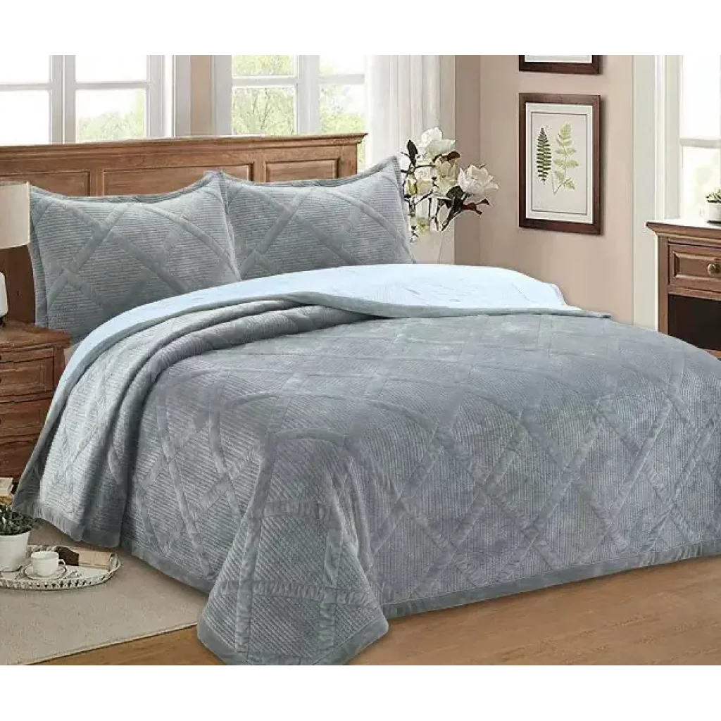 Покривало Soho 200х230 см Velur Gray UA