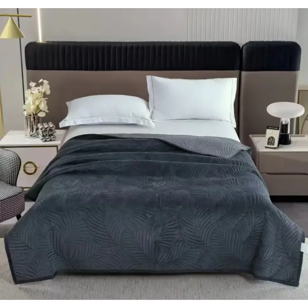 Покривало Soho 200х220 см Velvet Graphite UA