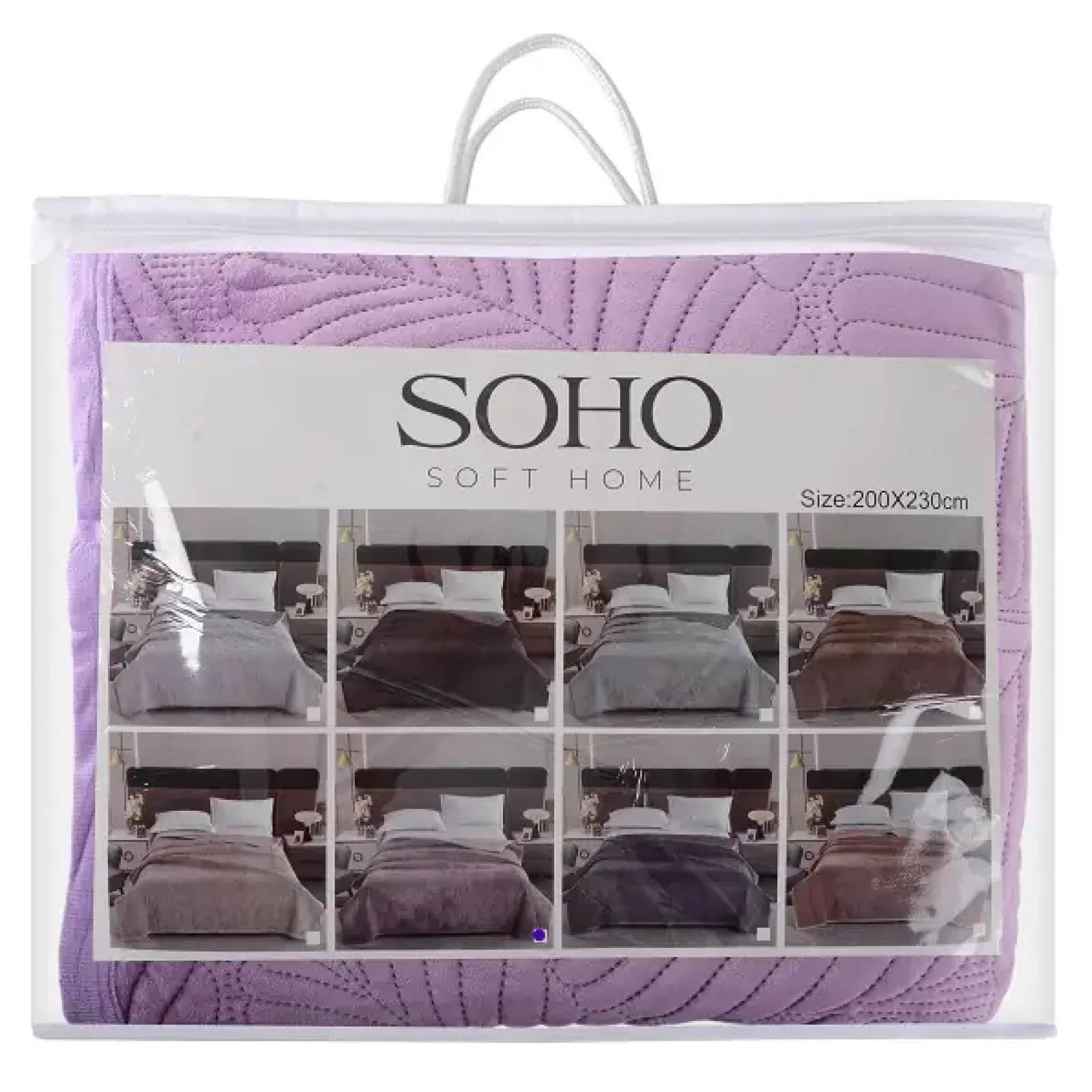 Покривало Soho 200х220 см Velvet Powder UA