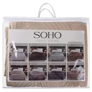 Покрывало Soho 200х220 см Velvet Cream UA