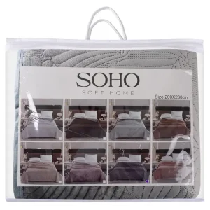 Покривало Soho 200х220 см Velvet Graphite UA