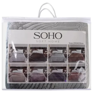 Покривало Soho 200х220 см Velvet Silver UA