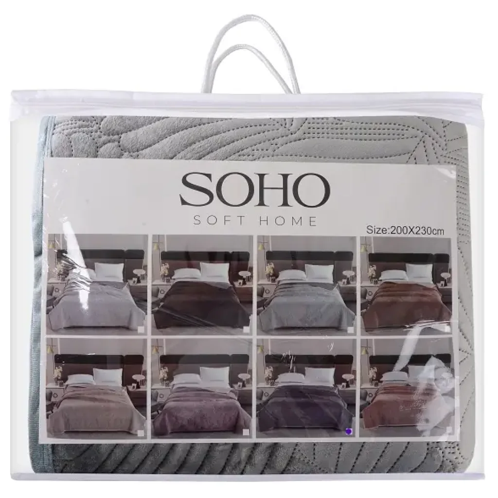 Покривало Soho 200х220 см Velvet Gray UA