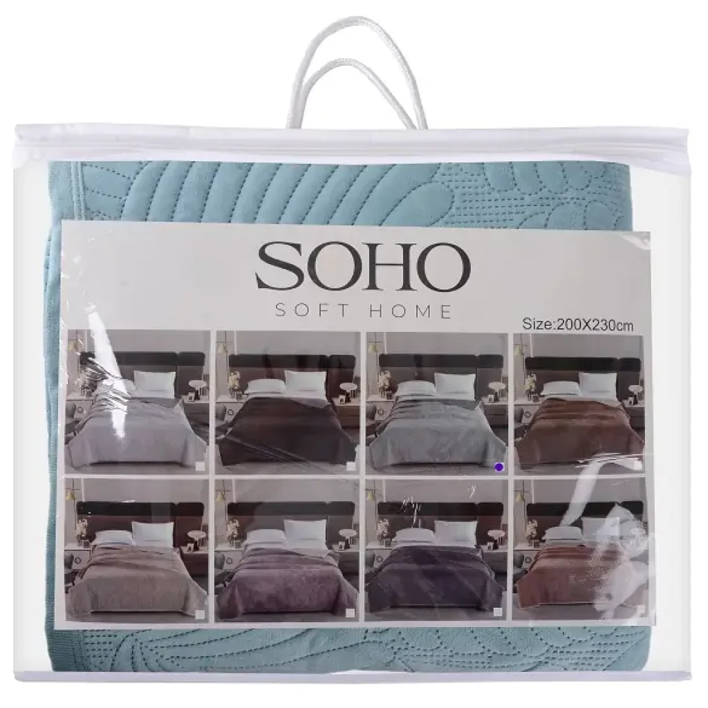 Покрывало Soho 200х220 см Velvet Turquoise UA
