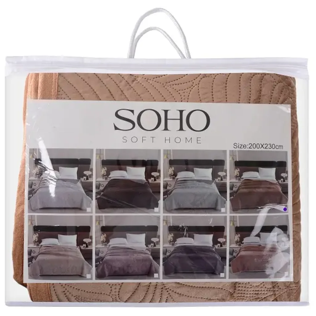 Покрывало Soho 200х220 см Velvet Brown UA