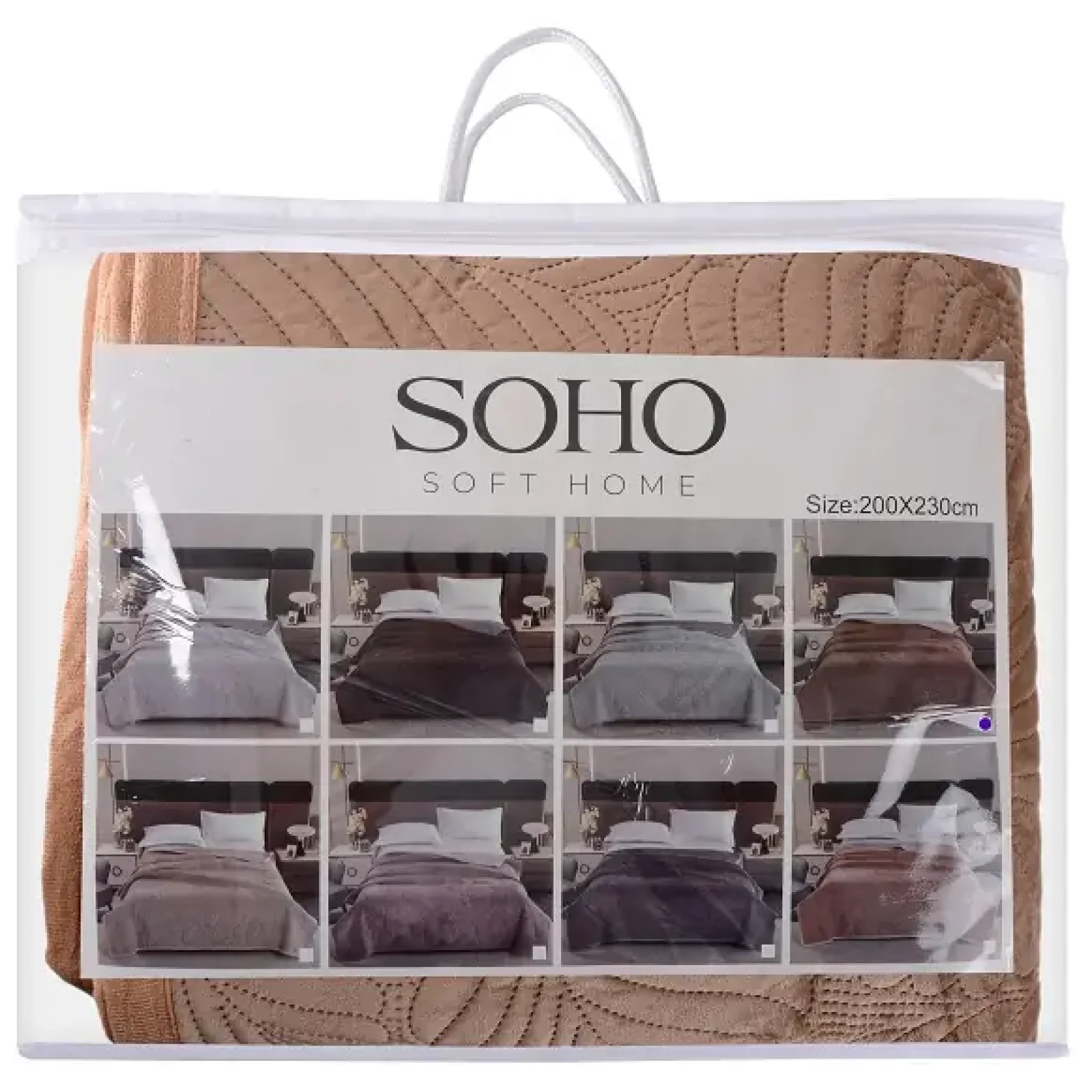 Покривало Soho 200х220 см Velvet Brown UA